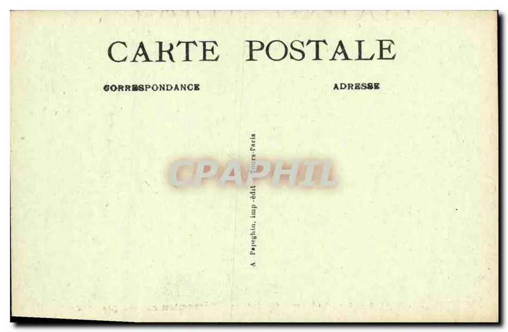 Blois — Das Schloss — Caryatide — Mütterliche Strafe — A.P. - Rückseite