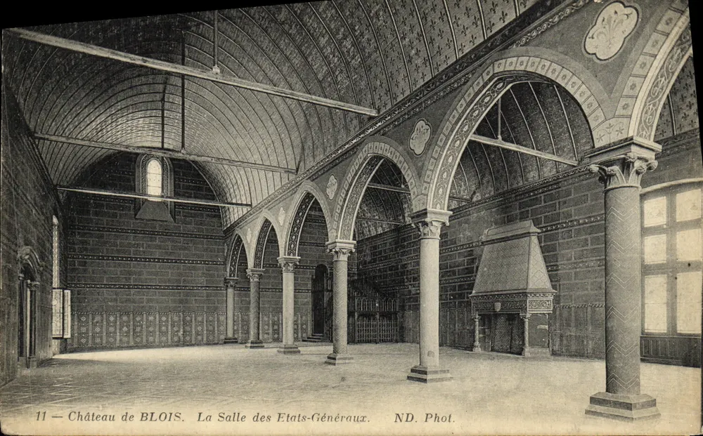 Schloss Blois — Der Saal der Generalstände — ND. Foto. - Vorderseite