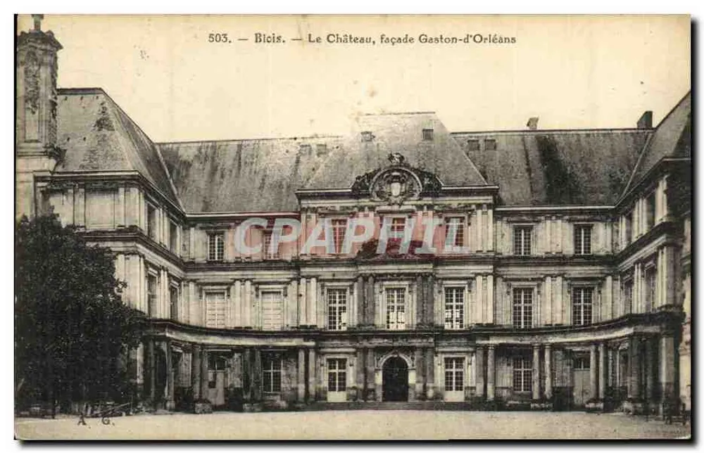 Blois — Das Schloss, Fassade Gaston-d'Orléans — 503 - Vorderseite