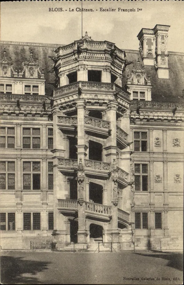Blois - Das Schloss - Treppenhaus von François I — Nouvelles Galeries de Blois, Verlag - Vorderseite