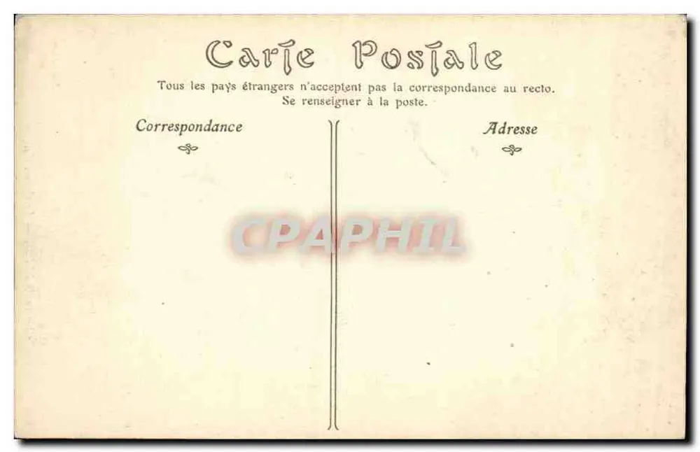 Castelo de BLOIS — O Cisne — Caisson — ND Piot, n°160 - Verso
