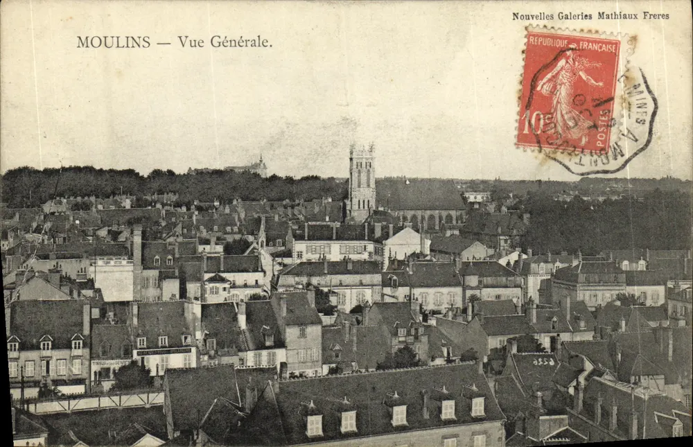 Moulins — Vista Geral — Novas Galerias Mathiaux Irmãos - Frente