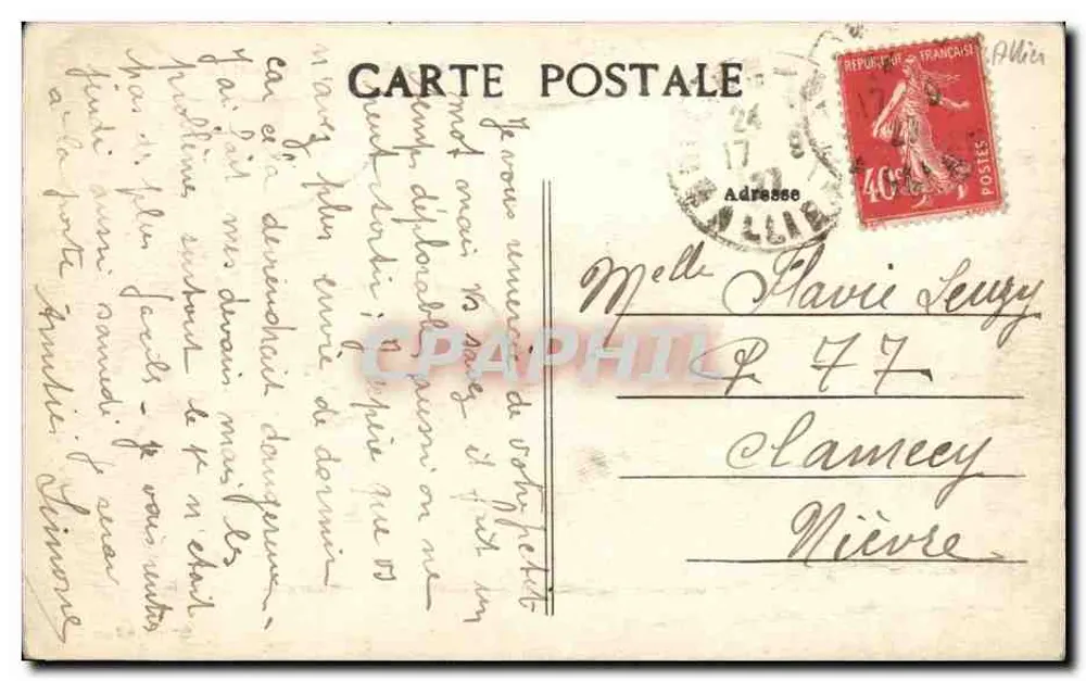 Moulins — O Ponte sobre o Allier — Boutray, editor - Verso