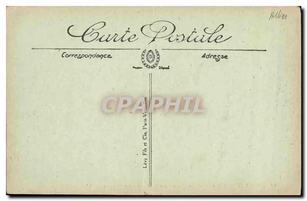 Moulins — Halle und das Geburtshaus von Fauré, vom Opernhaus — Verlag LL - Rückseite