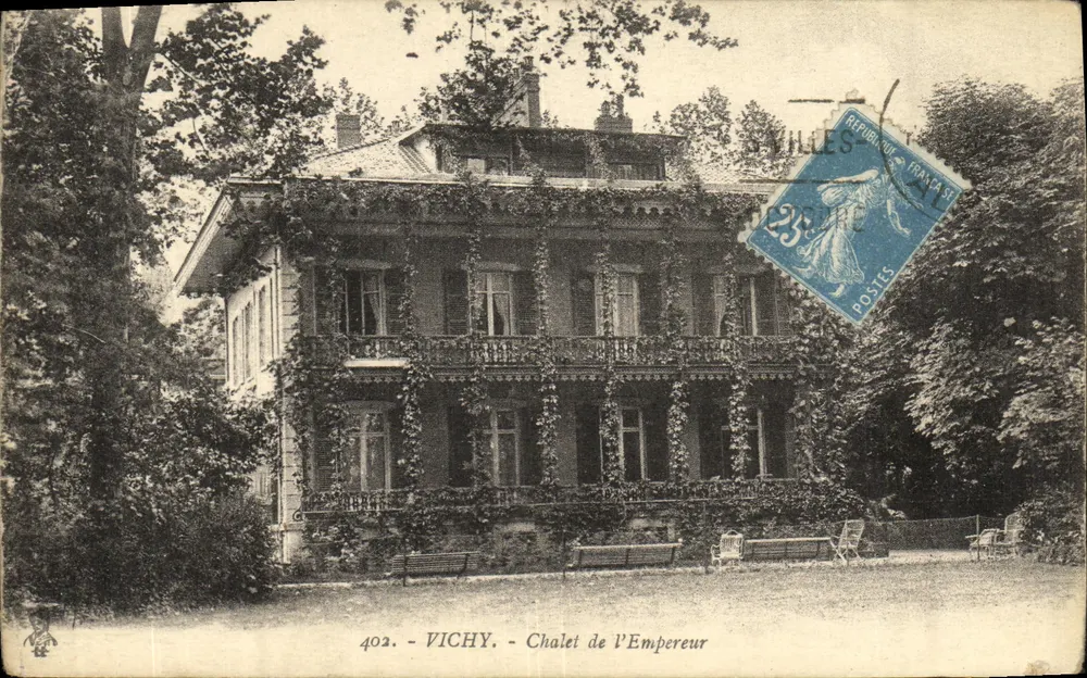 Vichy — Chalet Imperatora — wydawca Vichy, n° 402 - Awers