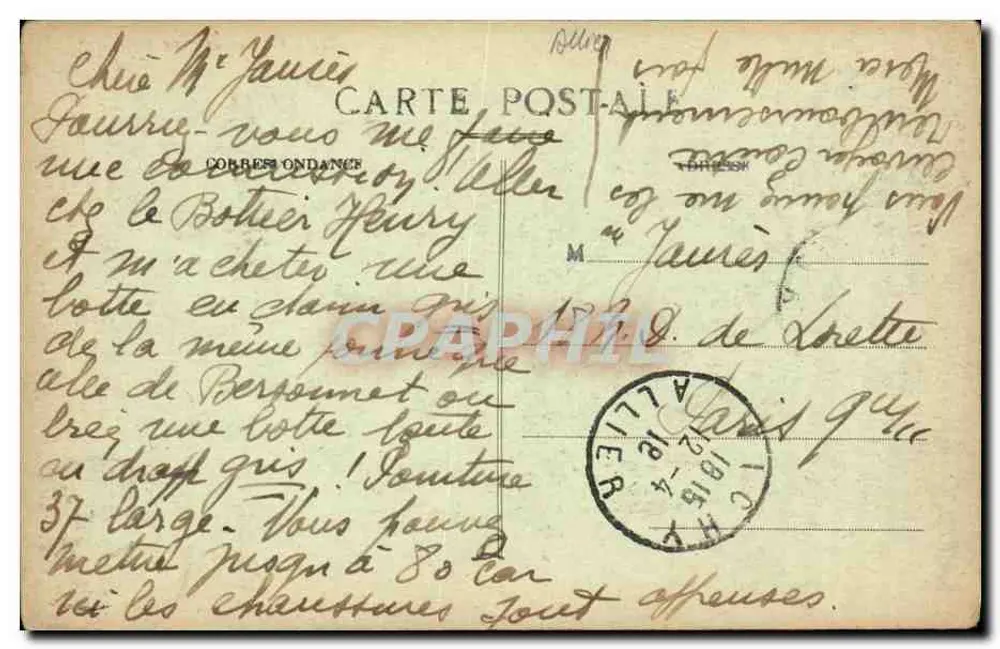Vichy - Pavillon van Mevrouw de Sévigné — 36 bis straat Balllore — uitgever Vichy, n° 144 - Achterkant