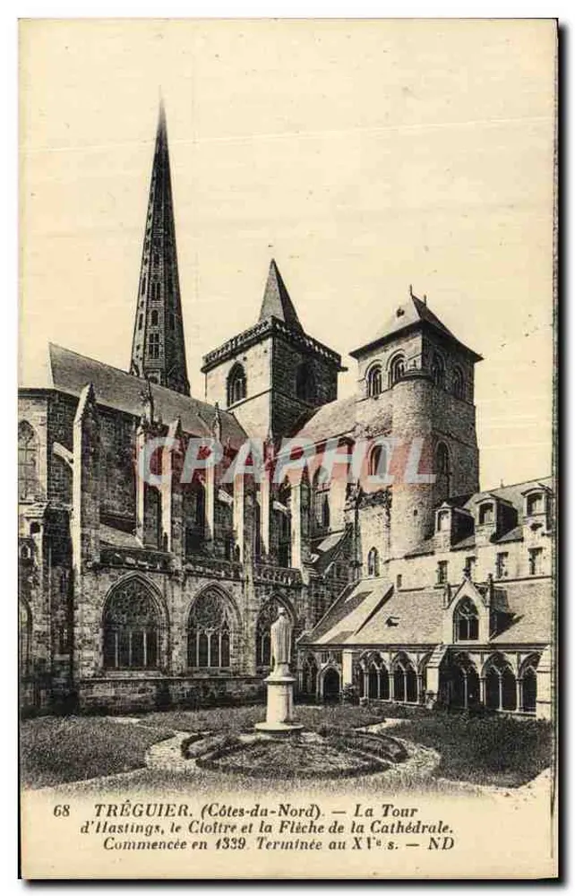 Tréguier (Côtes-du-Nord) — La Tour d'Hastings, le Cloître et la Flèche de la Cathédrale — ND - Vorderseite