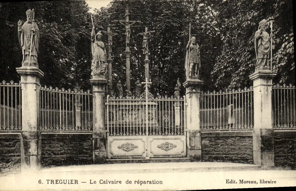 TREGUIER — O Calvário de reparação — Edit. Moreau, livraria - Frente