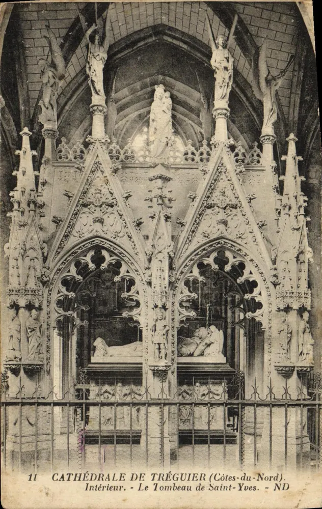 Kathedrale von Tréguier — Innenraum — Das Grab des Heiligen Yves — Côtes-du-Nord - Vorderseite