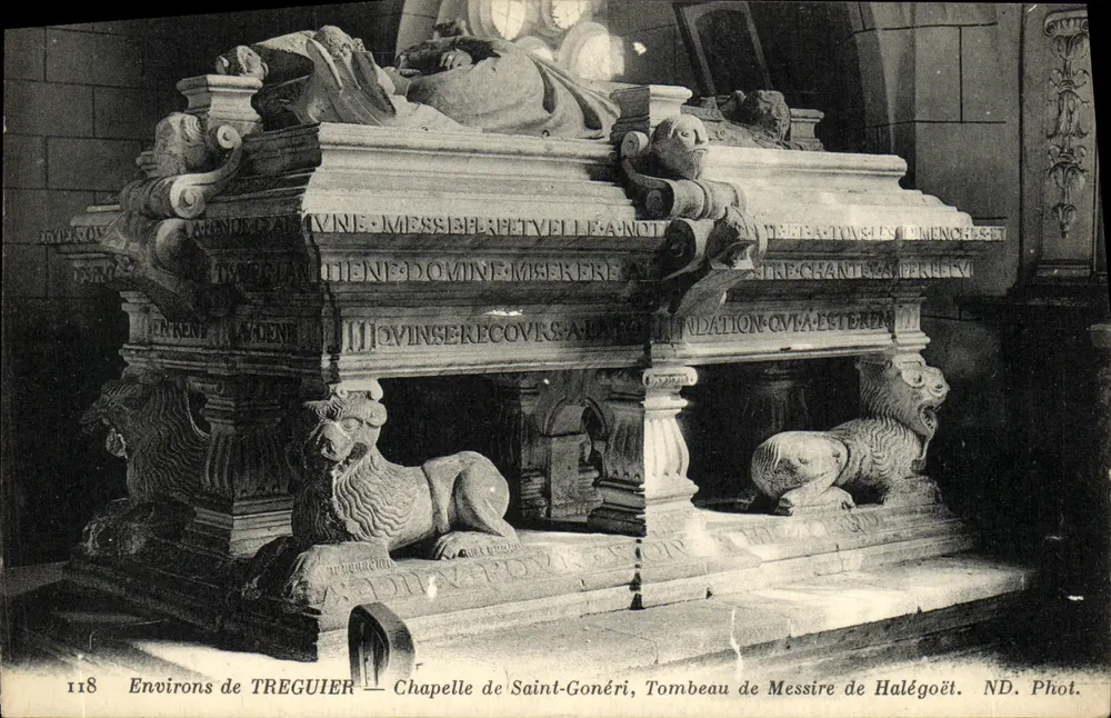 Um TREGUIER — Kapelle Saint-Gonéri, Grab des Messire de Halégoët — ND. Phot. n°118 - Vorderseite
