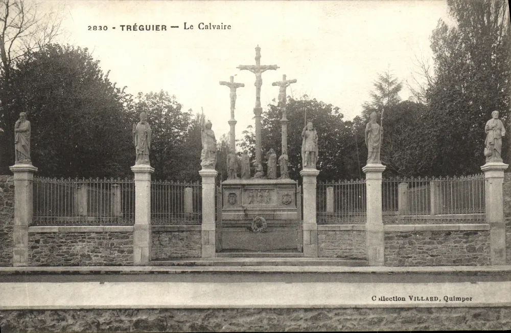Tréguier — O Calvário — Coleção Villard, Quimper - Frente