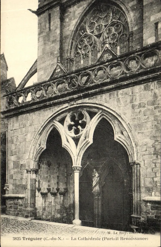 Tréguier (C.-du-N.) — Die Kathedrale (Renaissance-Portal) — M. Le Roy, Verlag Agnès - Vorderseite