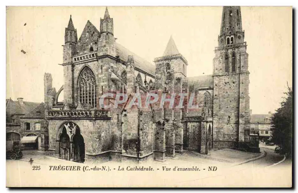 Tréguier (C.-du-N.) - A Catedral - Vista geral - Frente
