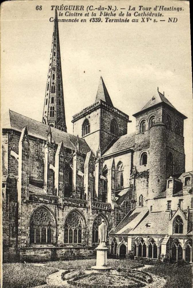 Tréguier (C.-du-N.) — Die Hastings-Turm und der Cloister — ND - Vorderseite