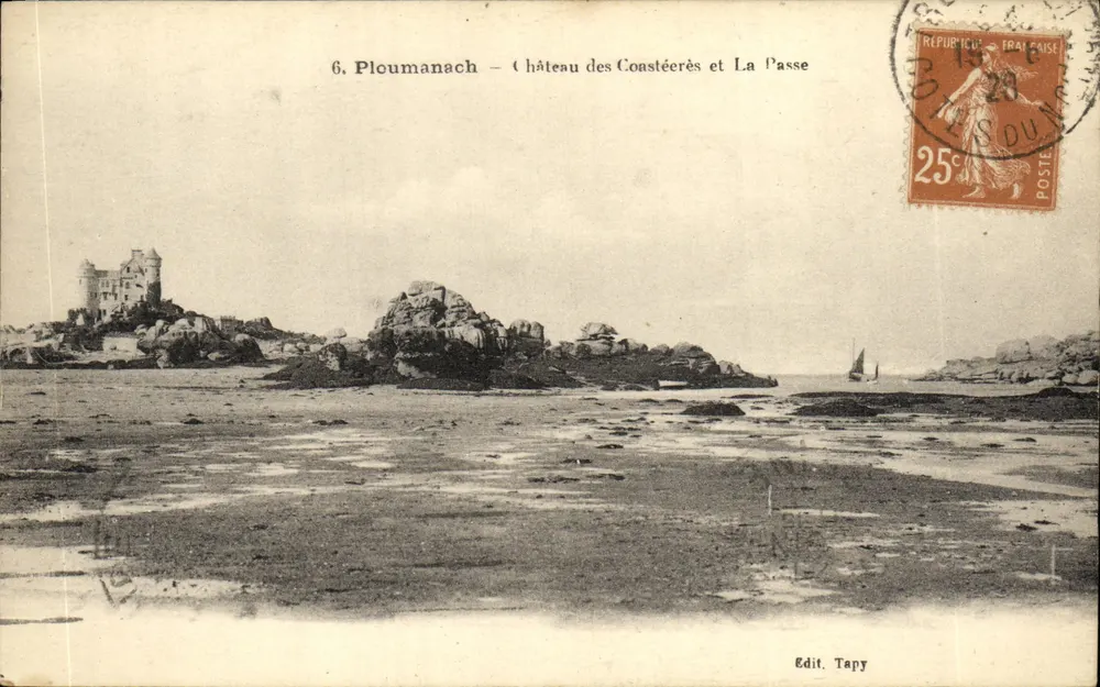 Ploumanach — Schloss der Coastéerès und La Passe — Edit. Tapy - Vorderseite