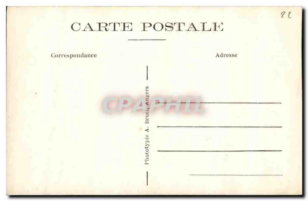 Pleumanech (C.-du-N.) — Oratório de Saint-Guirec — A.B. — Erguido no século XIII pelos Cistercienses da Abadia de Begard - Verso