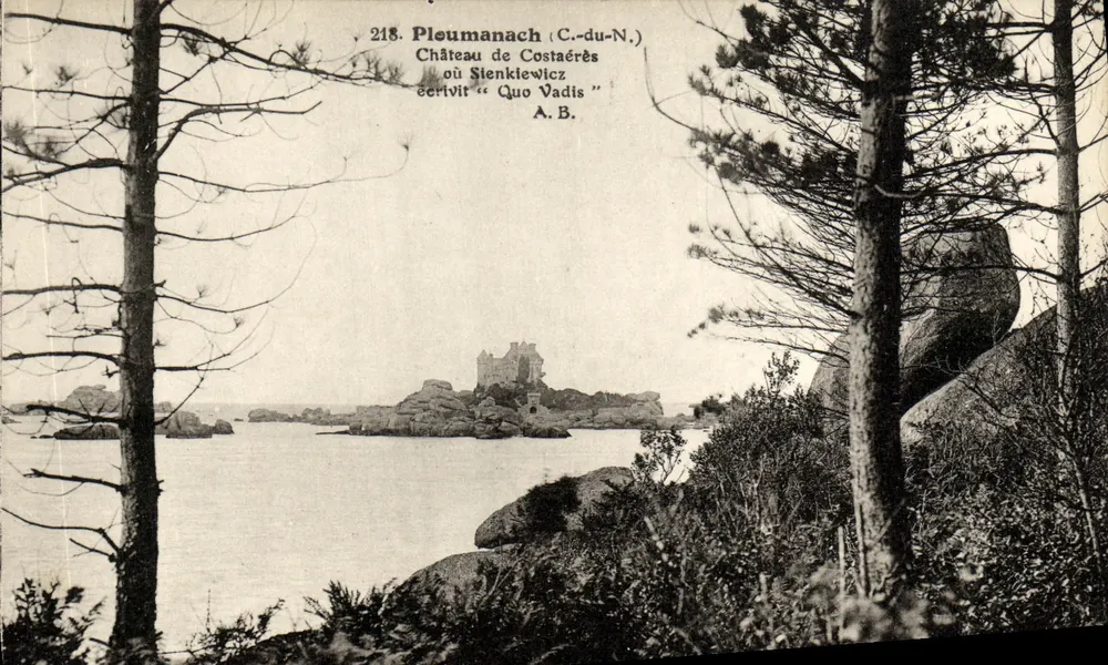 Schloss Costaérès in Pleumartin (C.-du-N.) — wo Sienkiewicz « Quo Vadis » schrieb — A.B. - Vorderseite