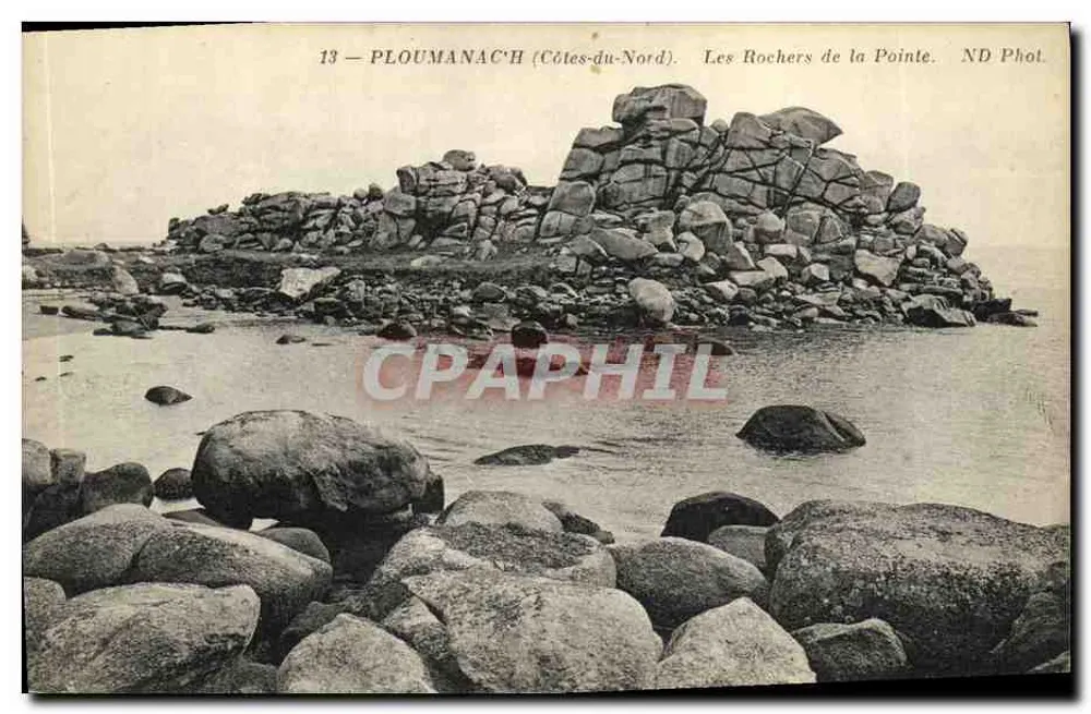 PLOUMANAC'H (Côtes-du-Nord) — Os Rochos da Ponte — ND Phot. - Frente