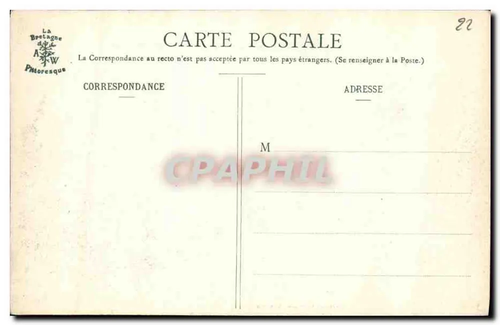 Ansichtskarte — La Bretagne Phtoresque — n° 82 - Vorderseite