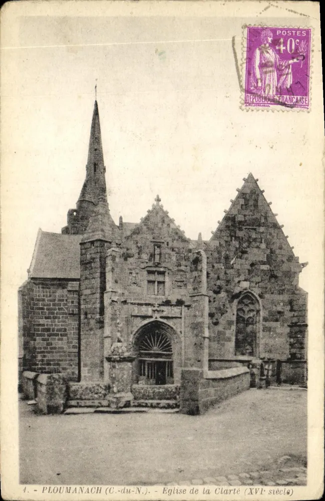 PLOUMANACH (C.-du-N.) — Église de la Clarté (XVIe siècle) — Édition Crouet - Pérros-Guirac - Frente