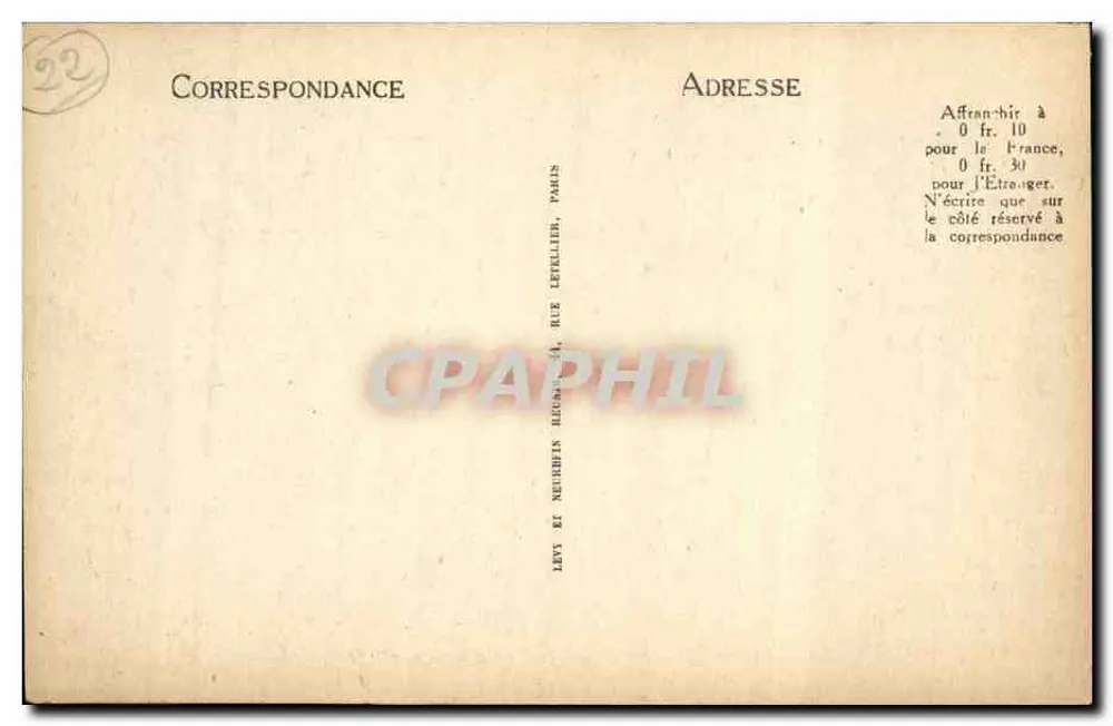 PLOUMANACH (C.-du-N.) — O Farol em Tempo Ruim — ND - Verso