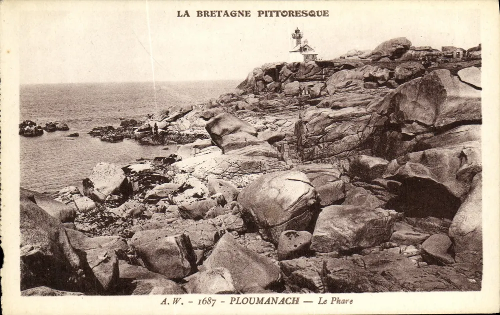 Ploumanach — O Farol — A.W. - 1687 - Frente