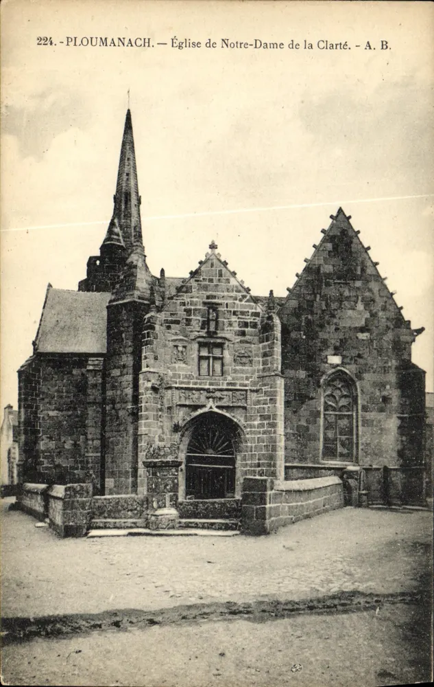 PLOUMANACH — Kirche Notre-Dame de la Clarté — A. B. - Vorderseite
