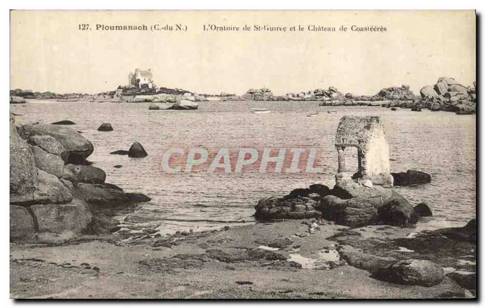 Ploumanach (C.-du N.) — Das Oratorium von St-Gueree und das Schloss von Coastéérès — Salle Dely, n°127 - Vorderseite