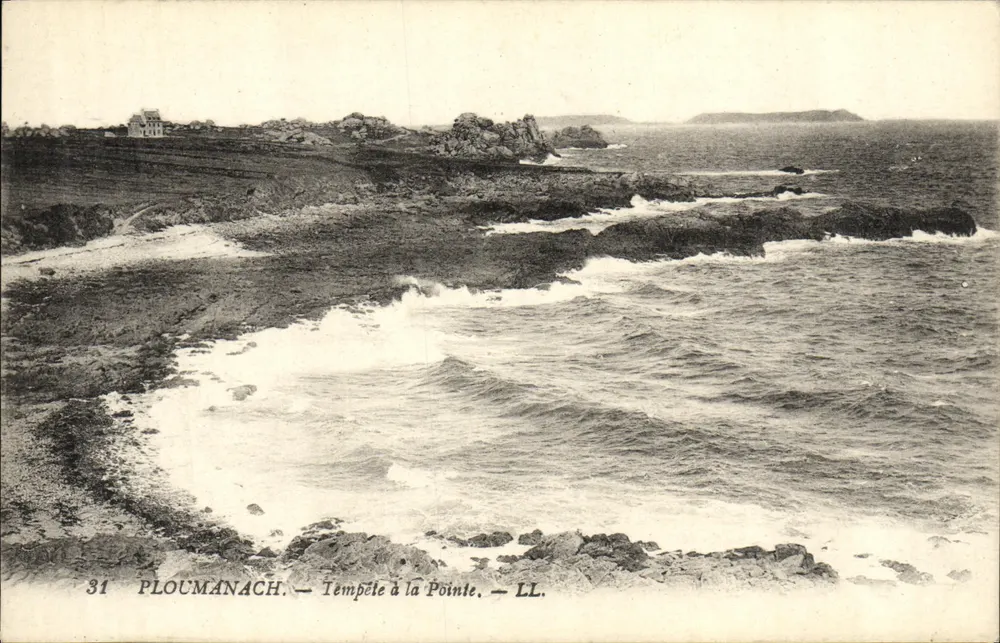 Ploumanach — Tempestade na Ponta — LL. n°31 - Frente