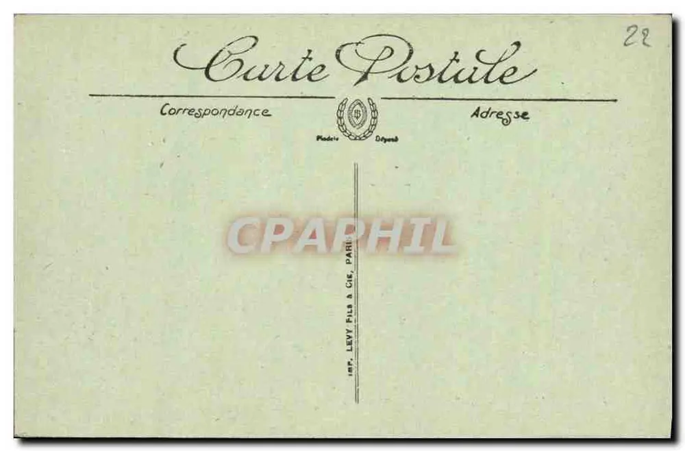 Ploumanach — Tempestade na Ponta — LL. n°31 - Verso