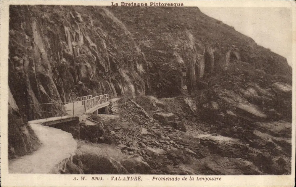 A Bretanha Pittoresca — Caminhada na Lingouare — A.W. 9903 — VAL-ANDRÉ - Frente