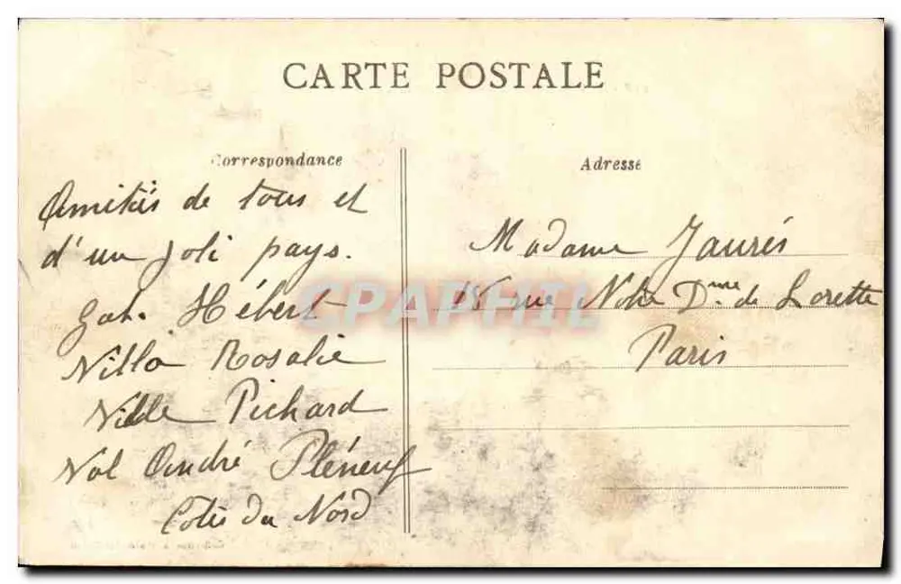 A ponta da Corniche e o Verdelet — Val-André — Editor: La Bretagne Pittoresque, n° 218 - Verso