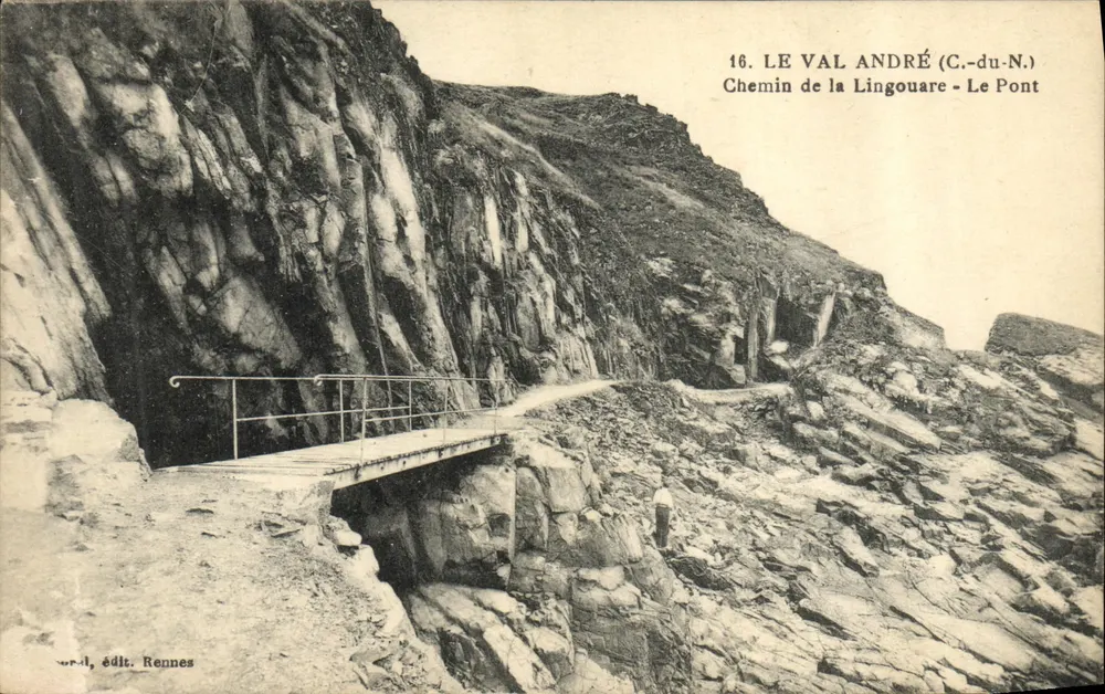 Le Val André (C.-du-N.) — Caminho da Lingouare — O Ponte — Edição Rennes - Frente