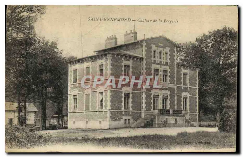 Saint-Ennemond — Castillo de la Bergerie — Lafour, editor - Anverso