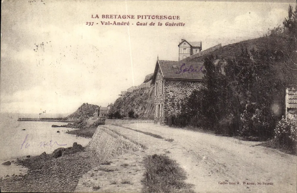 Val-André - Quai de la Guéretelle — Coleção A. Waron, St-Brieuc - Frente