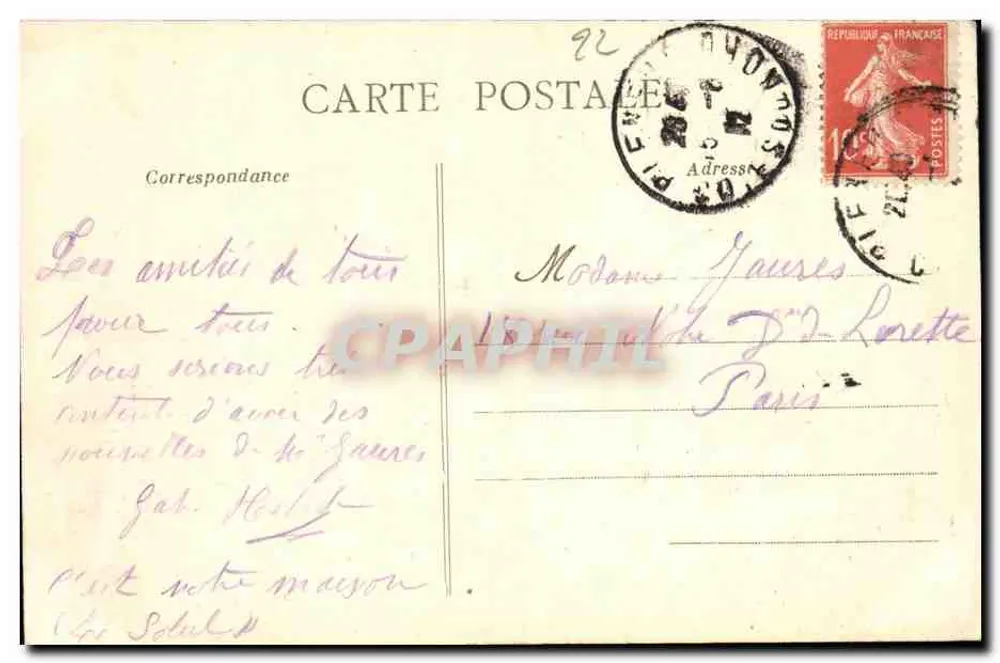 Val-André - Quai de la Guéretelle — Coleção A. Waron, St-Brieuc - Verso