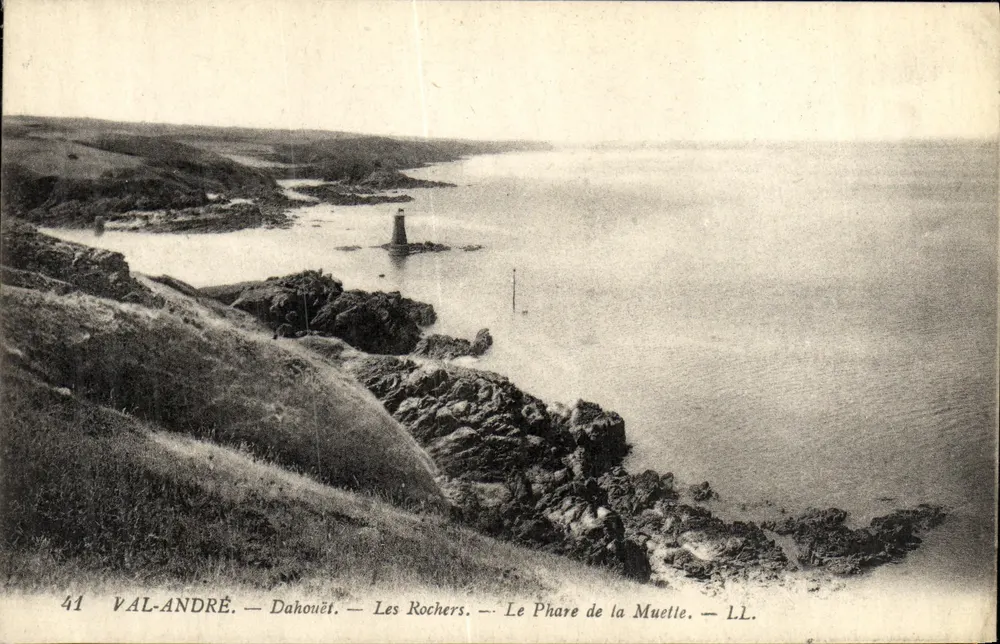 Dahouët — Die Felsen — Leuchtturm der Muette — LL. - Vorderseite