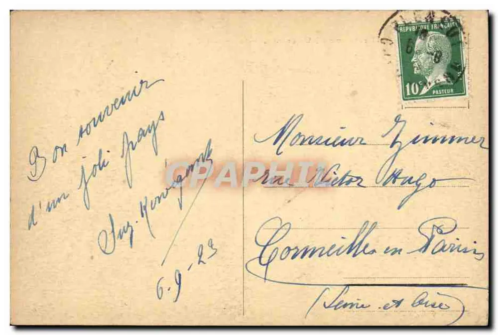 Piégu - Vista pitoresca da costa - Coleção A. Waron, St-Brieuc - Verso