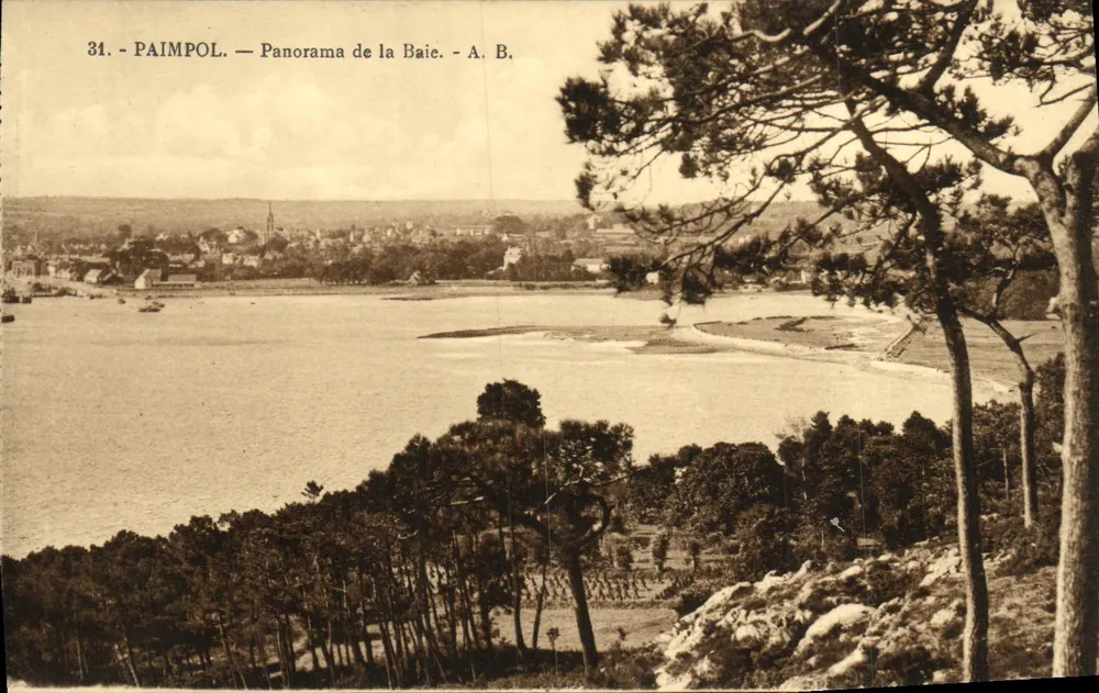 Paimpol — Panorama da Baia — A. B. - Frente