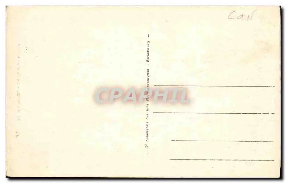 Paimpol - A Torre de Kerhor — editor: Ancienne des Arts Plastico-Mécaniques, Strasbourg - Verso