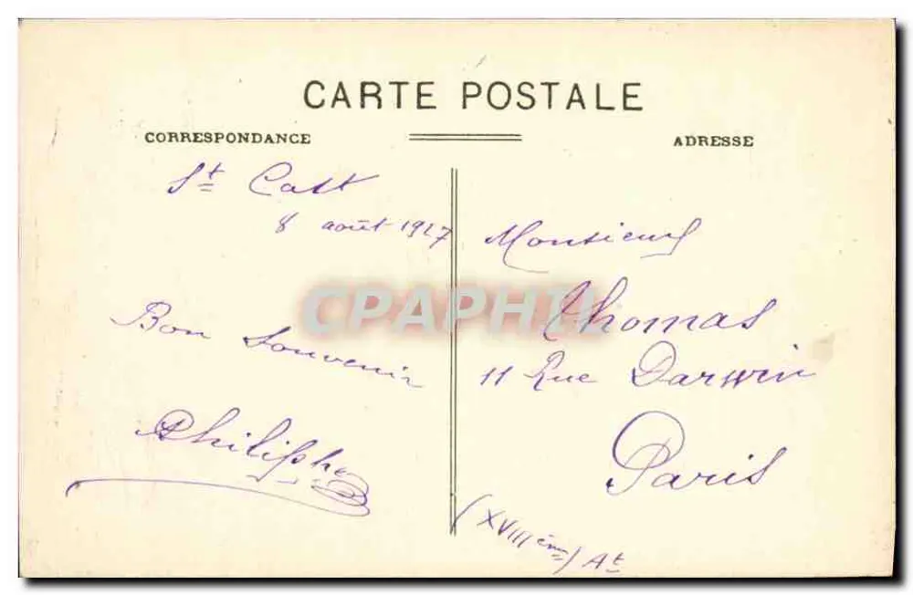 St-Cast (Côtes-du-Nord) - A Vista Redonda — Garnler et Coconnier, editora Rennes - Verso