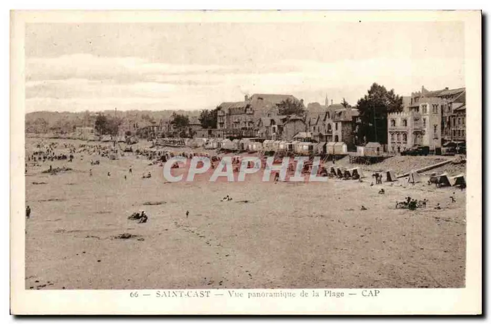 Saint-Cast — Vista panorâmica da Praia — CAP - Frente