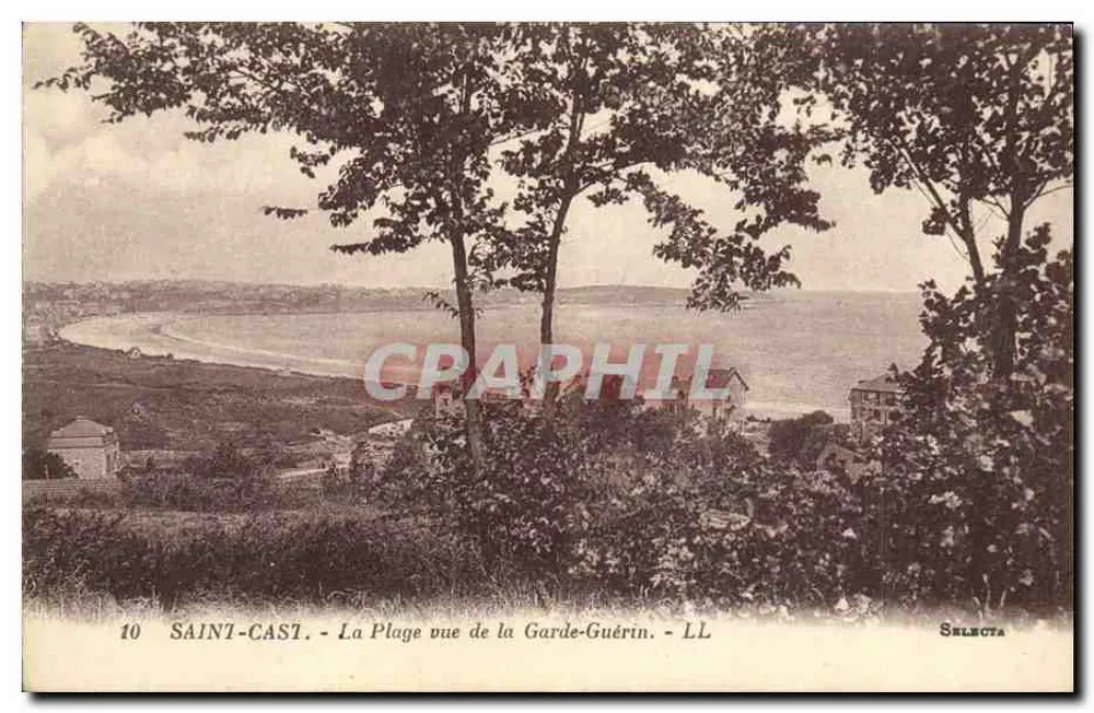 Saint-Cast - Die Plage vom Garde-Guérin aus gesehen — Selecta, n°10 - Vorderseite