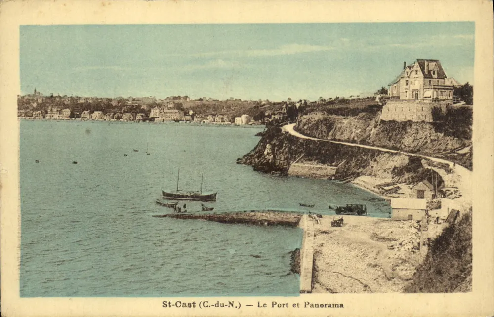 St-Cast (C.-du-N.) — O Porto e Panorama — Edição ARGRA - Frente