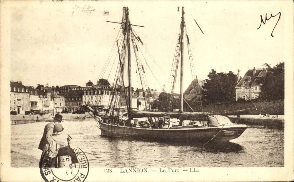 LANNION — Der Hafen — I.L. — Verlag L.I. Nr. 123 - Vorderseite