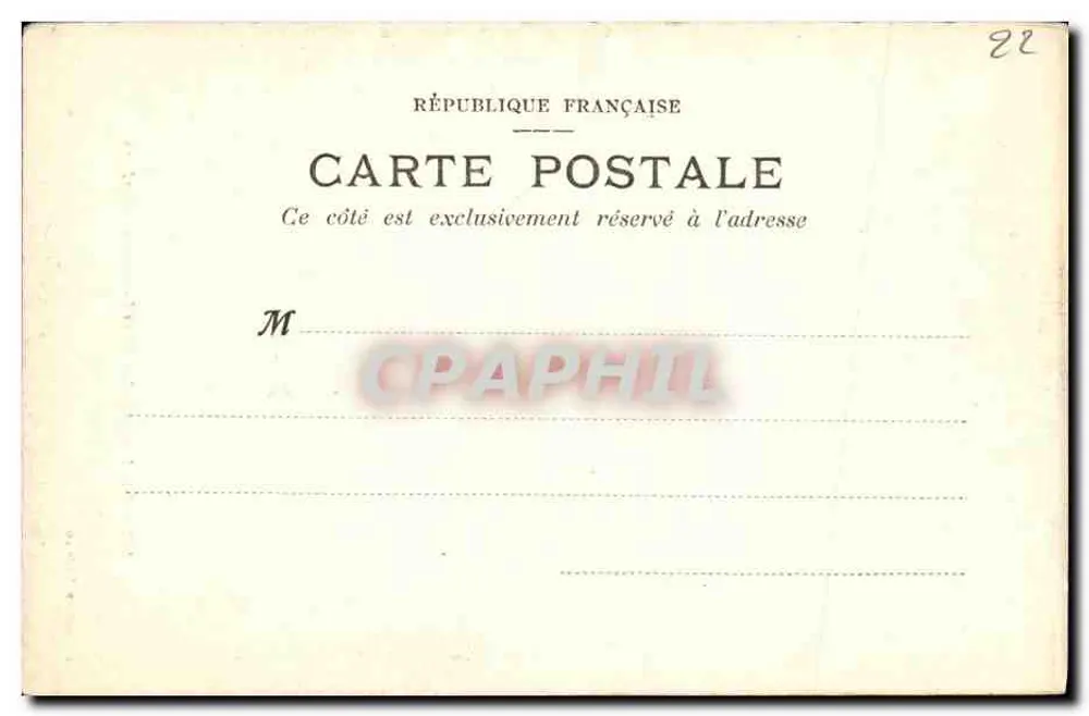Jubé de Kerfons — Environs de LANNION — Coleção Andrieu n°430 - Verso