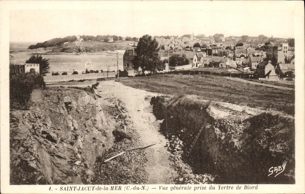 Saint-Jacut-de-la-Mer (C.-du-N.) — Allgemeiner Blick vom Biord-Hügel — Gaby - Vorderseite