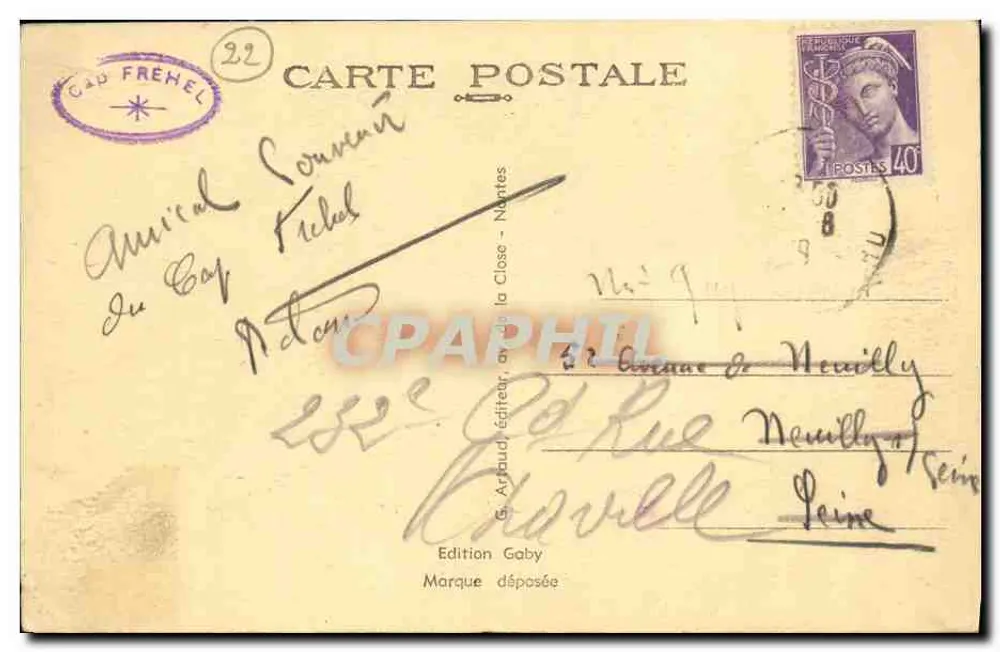 CAP FREHEL (C.-du-N.) — O Forte La Latte, fortaleza remontando ao século X - Verso