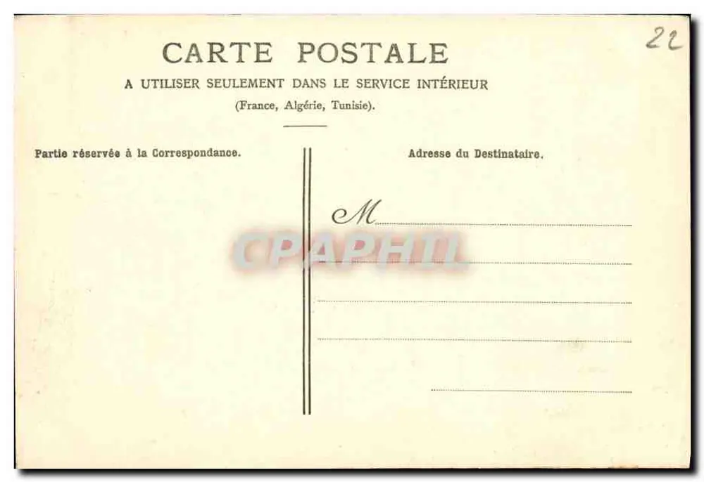 Etables (Côtes-du-Nord) — Eingangstor der Stadt Durand (14. Jahrhundert) — J.-B. Barat, Verlag-Fotograf, Saint-Quay - Rückseite