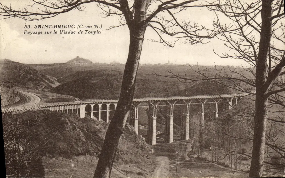 Saint-Brieuc (C.-du-N.) — Landschaft über dem Viadukt von Toupin — Verlag: N. Galetiers - Vorderseite